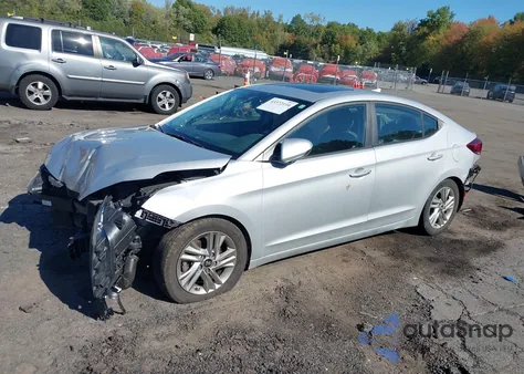 2019 Hyundai Elantra Value Edition из США, поврежденный, VIN 5NPD84LF8KH446209